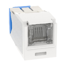 22-26 AWG Mini-Com Cat6A Shuttered Jack Module RJ45 TG Style CJH6X88TGIW