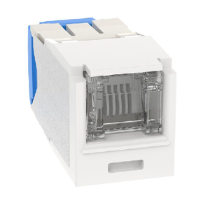22-26 AWG Mini-Com Cat6A Shuttered Jack Module RJ45 TG Style CJH6X88TGIW