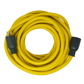 Cable amarillo STW de 50 pies 10/4 para exteriores NEMA L14-30P con cierre giratorio negro 65173140 (paquete de 2) 