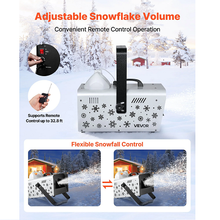 1500W Portable Snow Maker Machine with Wireless Remote & 5L Tank