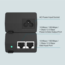 POE+ 2.5 Gigabit Ports Ensure Faster Transmission Injector Adapter TL-POE260S