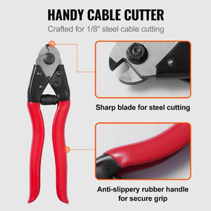 1/8 Inch 7x7 Strand T316 Stainless Steel Braided Aircraft Cable 300FT With Cable Cutter