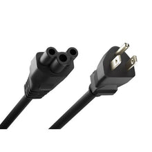 18AWG 10A NEMA 5-15P to C5 Power Cord Black
