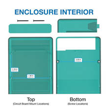 2.20"W x 2.80"L x 0.71"H Faceplate Handheld Enclosure With Pocket Clip M4,PC,TRGR