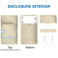 2.40"W X 4.15"L X 0.85"H Handheld Enclosure With Industrial Battery Door M6,IND,AL