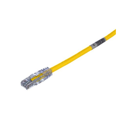 24 AWG Cat 6 UTP Copper 4FT Patch Cord Yellow UTPSP4YLY