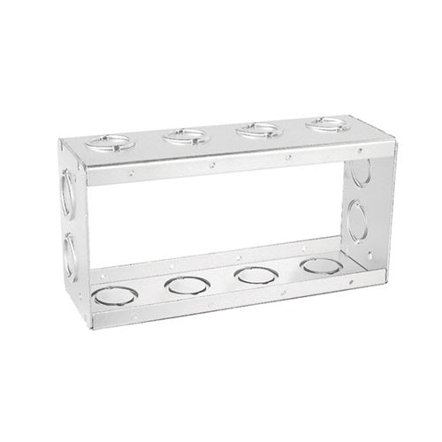 Four Gang Masonry Box With Deep Extension Knockouts Conduit TBX-435 (Pack of 5)