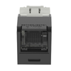 22-26 AWG Mini-Com Cat6 Shuttered Jack Module RJ45 TG Style CJH688TGBL