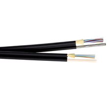 Outdoor Messenger Series Ultra Fox 12 Fiber Polyethylene Single Mode 900µm Tight Buffer 1/4 Inch Galvanized Steel Black Cable MX012ASLX9KAG3