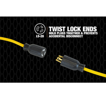 50 Feet 12/3 SJTW With 5-20 Plastic Cage SLP123J50L