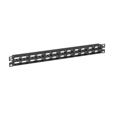 48 Port Mini-Com High Density Modular Patch Panel 1RU Flat Shielded CP48HDBL