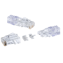 23 AWG Clear Cat 6A Plenum Vari-Matrix Cable Modular Plug SP6X88PHD-C (Pack of 100)