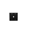 Leviton Dual-Gang QUICKPORT Wallplate Black 42080-1EP