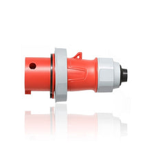 Leviton 30 Amp 480V LEV Series IEC Pin & Sleeve Plug with Clamp Red 330P7WLEVA