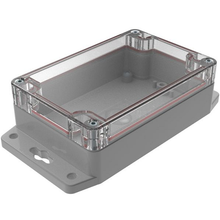 Flanged Base Polycarbonate Plastic Clear/gray RBF53P06C10G