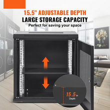200 lbs Capacity 12U Wall Mount Server Cabinet with Locking Door