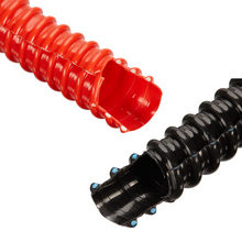 2" Flexible Corrugated PVC Split Tubing & Convoluted Wire Loom Black 100FT