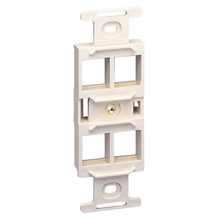 4 Port KMJ Bright White Receptacle Insert A106K412