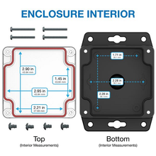 4.36" X 1.38" X 3.15"Plastic Box Enclosure With Flang RBF33P06C08B
