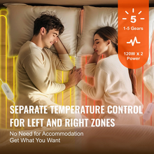 78" x 80" King Size Heated Mattress Pad Electric Bed Warmer with 5 Heat Settings & 10-Hour Auto Shut-Off