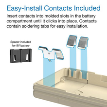 2.40"W x 4.15"L x 0.85"H Faceplate Handheld Enclosure With Pocket Clip M6,PC,AL