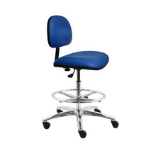 24" H - 34" H Bench Height Vinyl Chair No Arms AL10-V-BLUE-211 Blue