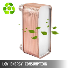 Compact 30 PCS Stainless Steel Brazed Plate Heat Exchanger with 3/4 Inch MPT Fittings for Efficient Heat Transfer