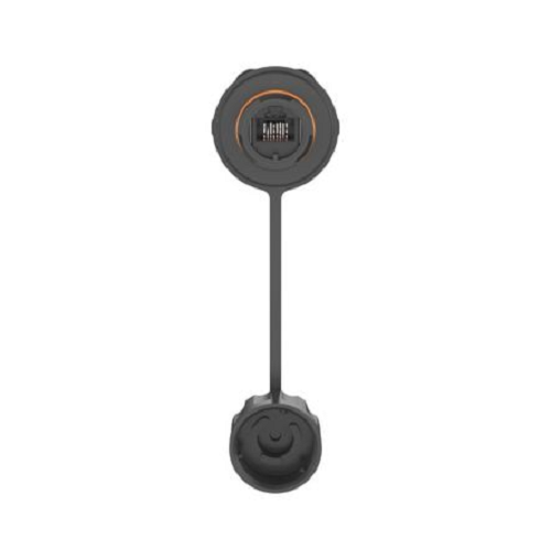 Bulkhead Connector Black IAEBH6X
