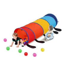 Colorful Caterpillar Play Tunnel for Kids, Pop-Up & Collapsible