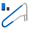 54 x 32 In Pool Rail 304 Stainless Steel Handrail 220 lb Capacity Non-Slip Grip Base or Recessed Mount