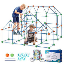 180 PCS Kids Fort Building Kit, STEM Construction Castle Toy Set