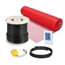 60 Sq.ft Electric Floor Heating Mat with Smart Thermostat & Decoupling Membrane 120V Radiant Floor System for Tile Stone & Vinyl