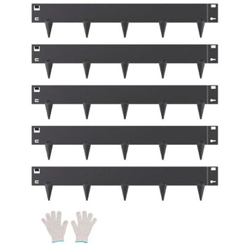 39 x 3 Inch Black Rust-Resistant Garden Edging Border Steel Landscape Edging ZY-39X3-5Black (Pack of 5)