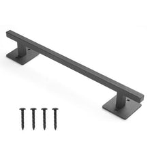 12.6 In Barn Door Handle Rustic Metal Sliding Door Pulls Heavy Duty Carbon Steel with Rust-Resistant Coating for Outdoor Gate Garage Shed Closet