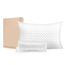 King Size Bed Pillow Memory Foam Hotel Pillow with Natural Fiber Pillowcase