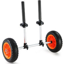 Heavy Duty Kayak & Canoe Cart – 280 lbs Detachable 10" Solid Tires, Adjustable Width Foam Protection
