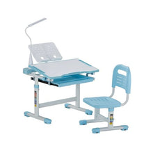 Kids Adjustable Study Desk & Chair Set with Lamp (Blue)
