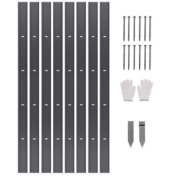 72 Inch Rust-Resistant Bendable for Yard Garden Metal Landscape Edging GE-L72in-8 (Pack of 8)