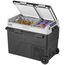 12V 58L Car Refrigerator – Dual Zone Freezer -4℉ to 68℉ Adjustable for Home Outdoor Camping RV & Car Use