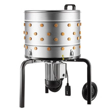 Chicken Plucker Machine – 19.7" Drum 750W 275RPM 98 Soft Fingers Stainless Steel Feather Remover with Transport Wheels