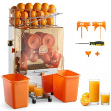 120W Commercial Orange Juicer Electric Citrus Press Stainless Steel 20 Fruits/Min