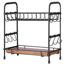 12 Movable Hooks Mug Holder with 2 Tier Coffee Bar MUG-XM004