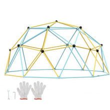 Climbing Dome, Jungle Gym Supports 750LBS and Easy Assembly, 10FT Geometric Dome Climber Play Center for Kids 3 to 10 Years Old,with Climbing Grip, Outdoor Backyard Play Equipment for Kids