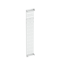 4-Post White Rack Vertical Tie-off Panel Steel Cable Trough V4PTOBWH