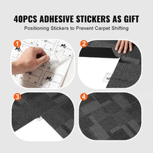 24 x 24 Reusable Carpet Tiles with Padding – Soft Padded Carpet Squares for Easy DIY Installation in Bedroom & Living Room (24pcs)