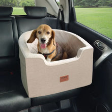 55 lbs Dog Booster Car Seat Pet Car Seat Small Dog up to Gray for Car JBS-PCS-006-DARK BROWN