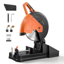 14-Inch Metal Chop Saw 2800W Motor ±45° Adjustable Dry Cut Blade Guard & Chip Box