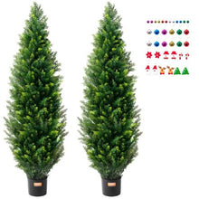 60 Inch Topiary Tree Faux Plant UV Decor Indoor and Outdoor Artificial Cedar SM-BS-150 (Pack of 5)