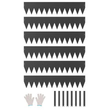 40 x 6 Inch Black Rust-Resistant Garden Edging Border Steel Landscape Edging ZY-40X6-6Black (Pack of 6)