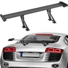 GT Wing Car Spoiler 43.3" Universal Adjustable Aluminum Rear Wing (Racing Black)